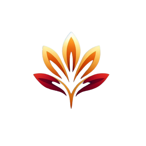 Logo of a saffron flower